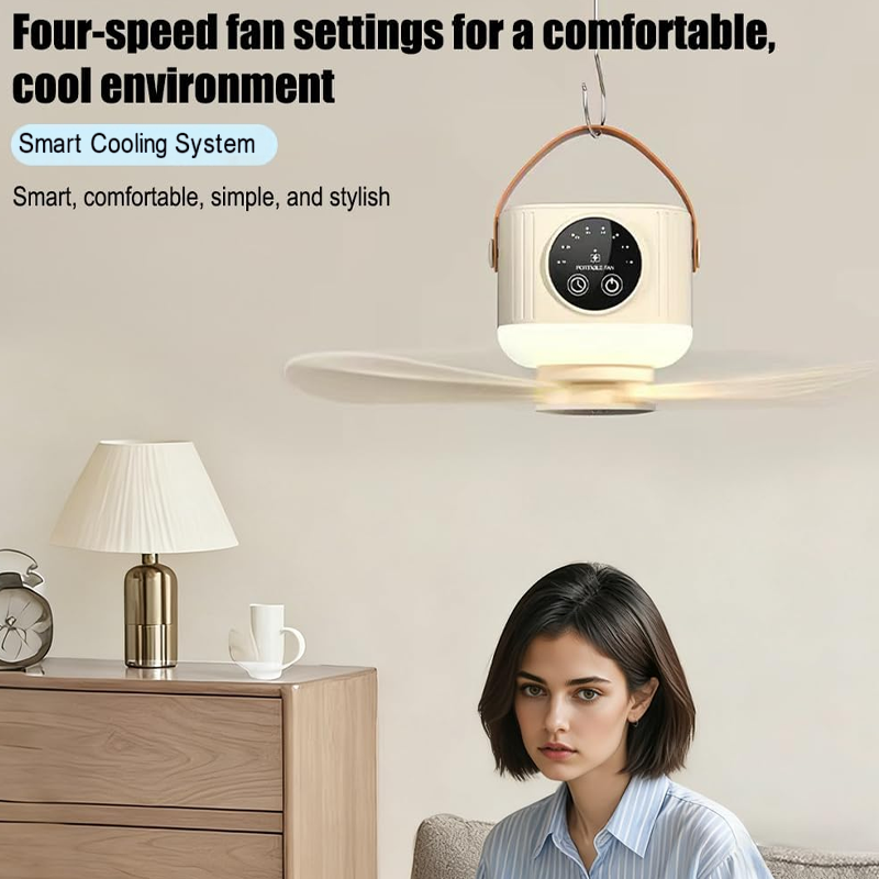 ⏰ Limited-time offer: 50% OFF a rechargeable ceiling fan with LED lights! 🌬️✨