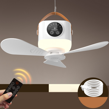 ⏰ Limited-time offer: 50% OFF a rechargeable ceiling fan with LED lights! 🌬️✨