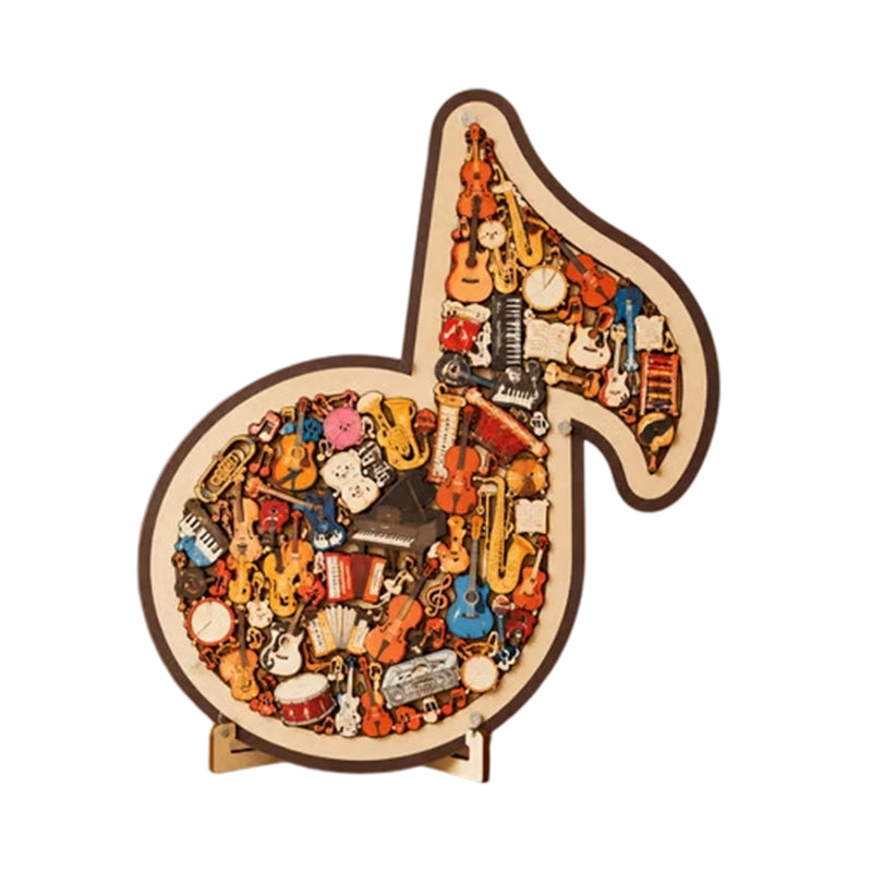 🎼⌛Limited-time offer-Wooden Musical Note Jigsaw Puzzle