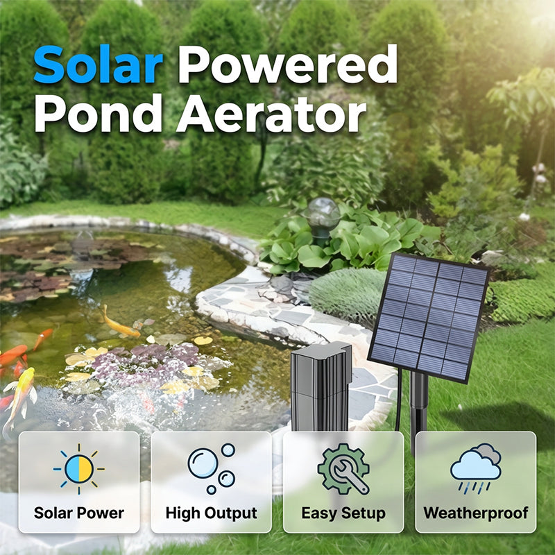 🔥50% OFF!! 🔥 Solar Pond Aerator with Air Pump