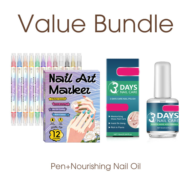 🌸 50% OFF NOW! 🌸Dual-Tip Nail Art Marker Pen Set