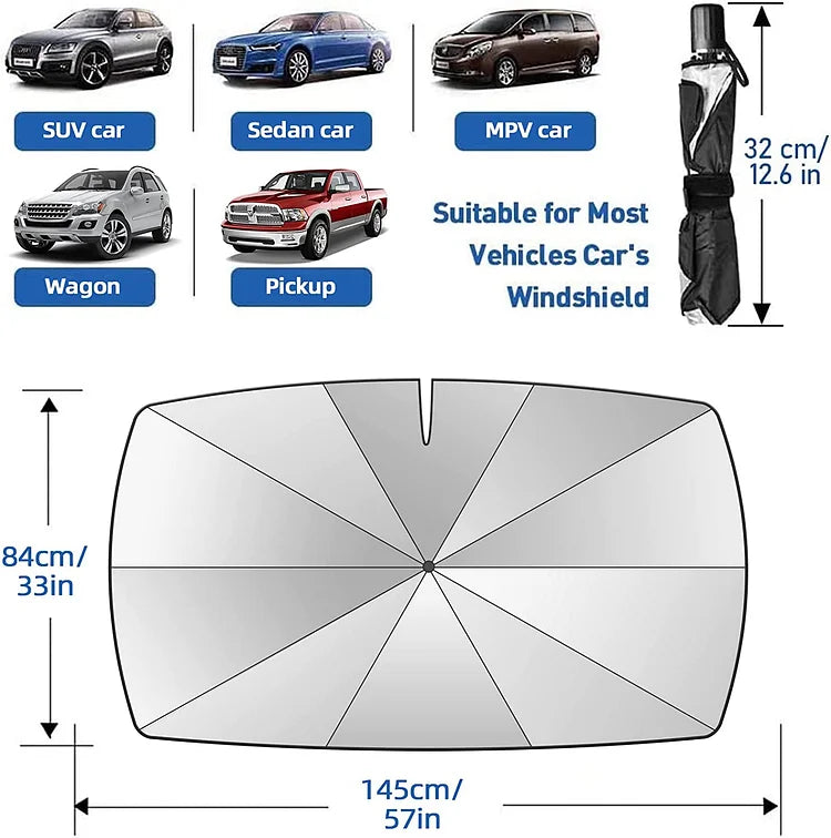 🌞 50% Off 🌈 Foldable Car Sunshade for the Windshield