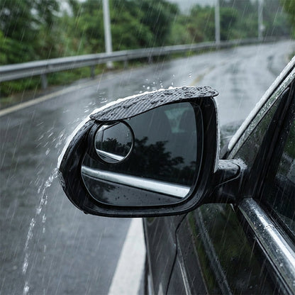 Adjustable Blind Spot Mirrors with Rain Visor