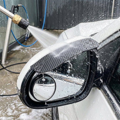 Adjustable Blind Spot Mirrors with Rain Visor