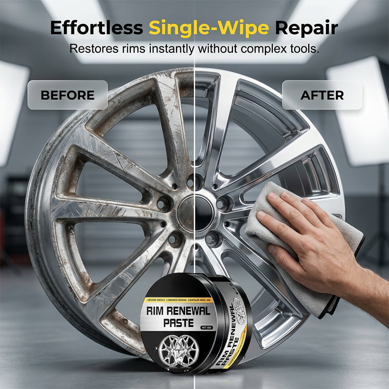 🔥Buy 1 Get 1 Free(each only 8.5$!!!)🔥50K+ SOLD!💨✨All-in-One Wheel Care & Restoration Paste