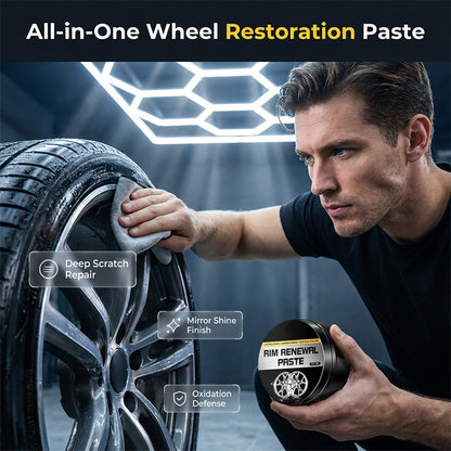 🔥Buy 1 Get 1 Free(each only 8.5$!!!)🔥50K+ SOLD!💨✨All-in-One Wheel Care & Restoration Paste