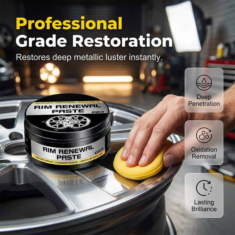 🔥Buy 1 Get 1 Free(each only 8.5$!!!)🔥50K+ SOLD!💨✨All-in-One Wheel Care & Restoration Paste