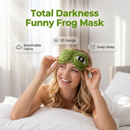 Funny 3D Frog Sleep Eye Mask🐸🤣