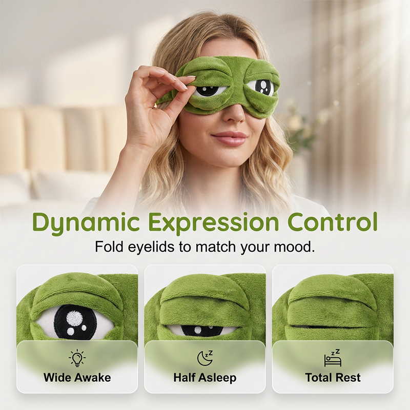 Funny 3D Frog Sleep Eye Mask🐸🤣