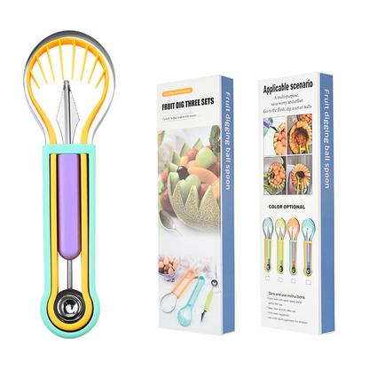 📢📢50% OFF !! ⏰Multi-Functional Fruit Melon Baller Scoop Set