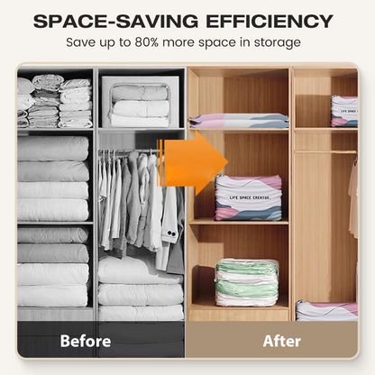 🧳 50% Off | No-Pump Vacuum Storage Bags – Just Press to Save 80% Space! 💨