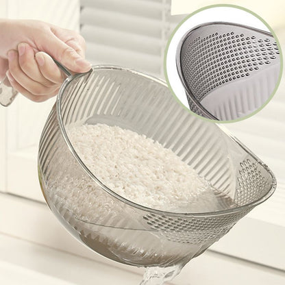 🍚 LIMITED-TIME 50% OFF! ✨Multipurpose Rice Washing Bowl Strainer with Handle