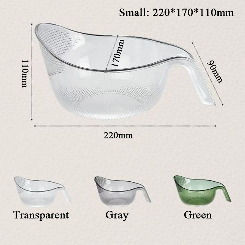 🍚 LIMITED-TIME 50% OFF! ✨Multipurpose Rice Washing Bowl Strainer with Handle