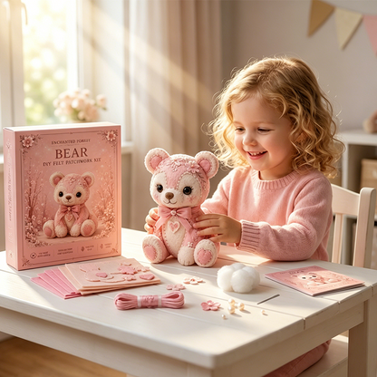 🎀50% OFF🎁Pink Enchanted Forest DIY Felt Patchwork Kit