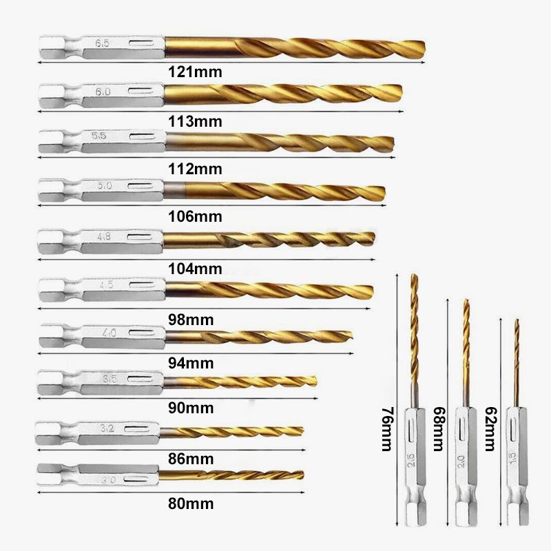 🔧13PCS Multipurpose Drill Bit Set