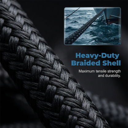 Heavy-Duty Bungee Dock Lines with Stainless Steel Clip🛥️