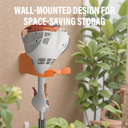 Wall-Mounted Metal Storage Rack for Grass Trimmer