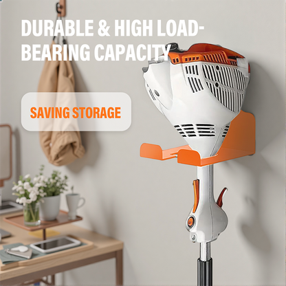 Wall-Mounted Metal Storage Rack for Grass Trimmer