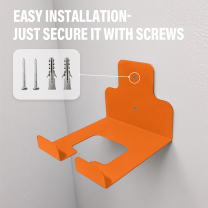 Wall-Mounted Metal Storage Rack for Grass Trimmer