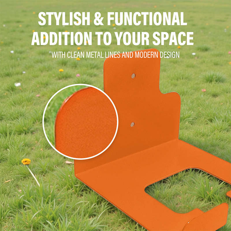 Wall-Mounted Metal Storage Rack for Grass Trimmer
