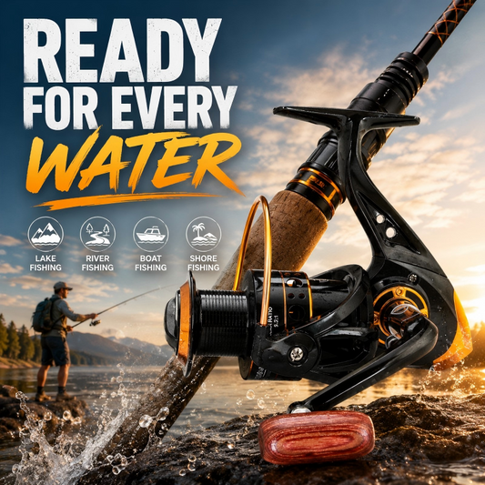 [⏰ All-Time Low Price—Today Only!] 🌀🎣 Baitrunner Spinning Reel—Dual Brake System, Quiet, Sturdy and Durable, Suitable for Predatory and Non-Predatory Fish. 💪