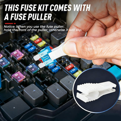 🔌300-Piece Car Fuse Kit | All Common Types • In a Storage Box