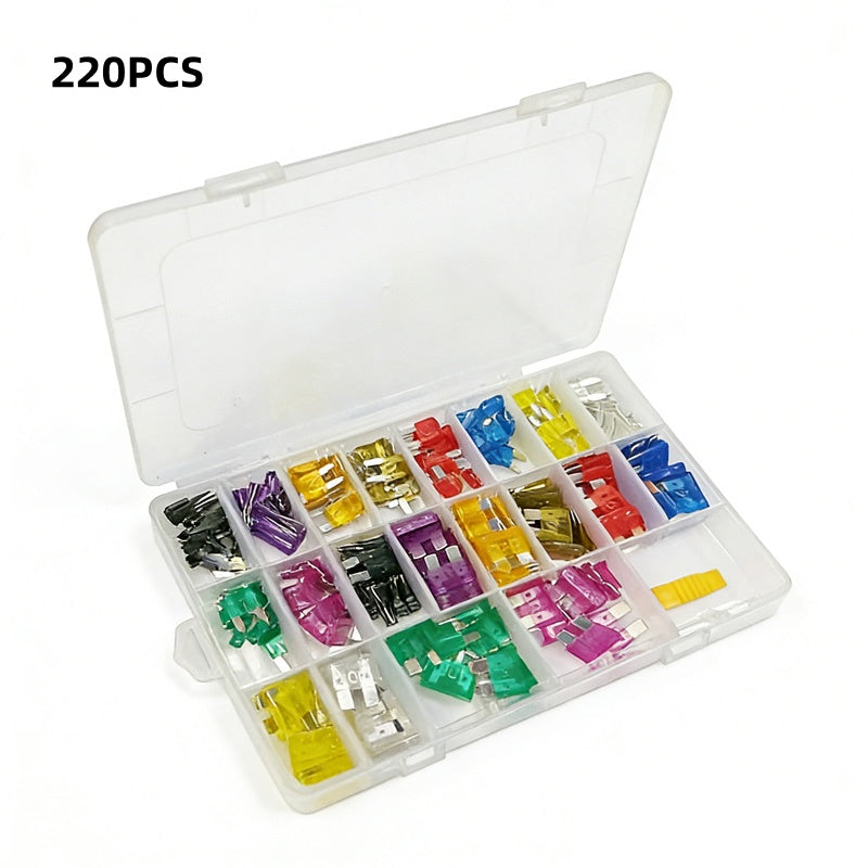 🔌300-Piece Car Fuse Kit | All Common Types • In a Storage Box