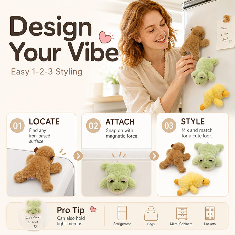 🎁Lovely Plushie Fridge Magnet Doll
