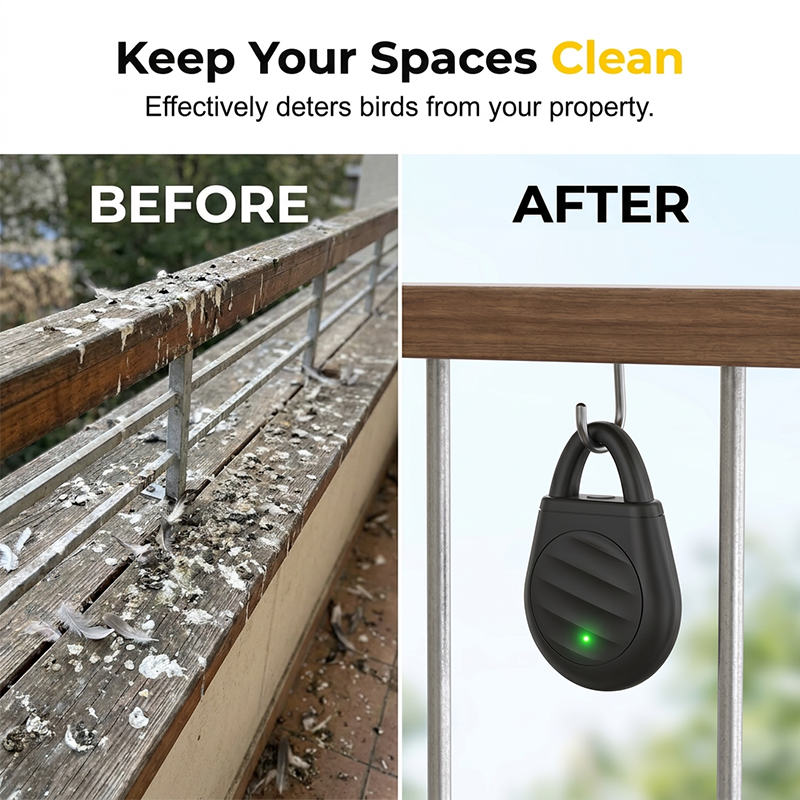 ⏳🔥LIMITED-TIME 50% OFF! ⏰Portable Ultrasonic Bird Repellent Keychain
