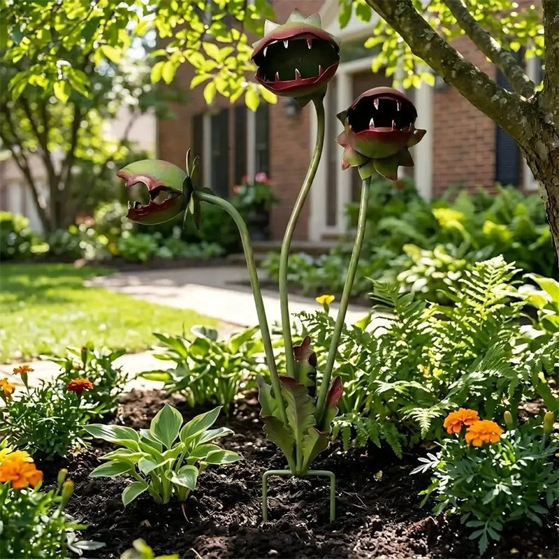 🔥50% OFF 🌻Plants vs. Zombies comes to life！🏡Whimsical Metal Carnivorous Plant Garden Stake