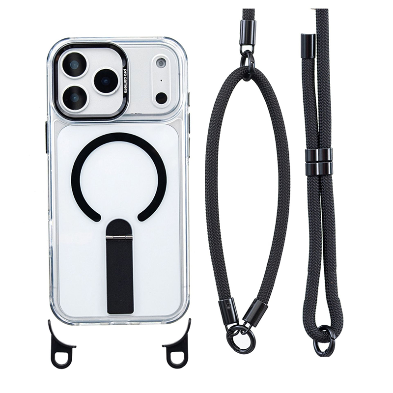 MagSafe Smartphone Case with Detachable Crossbody Neck Lanyard Strap