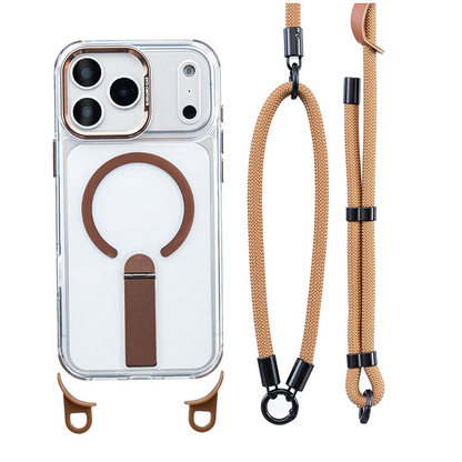 MagSafe Smartphone Case with Detachable Crossbody Neck Lanyard Strap