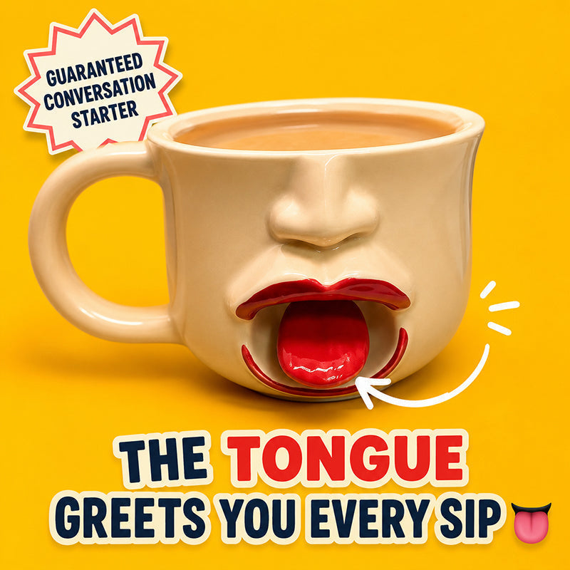 Funny Tongue Out Ceramic Mug