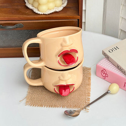 Funny Tongue Out Ceramic Mug