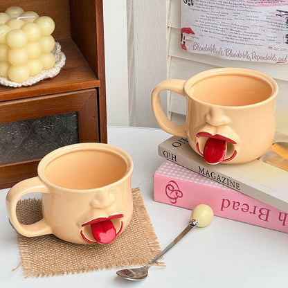 Funny Tongue Out Ceramic Mug