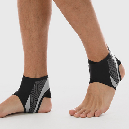 🦶 Breathable Elastic Ankle Support Brace — Adjustable Wrap-Around Ankle Stabiliser🏃‍♀️