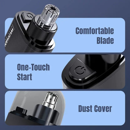 ⚡ LIMITED-TIME 50% OFF! Rechargeable Electric Nose Hair Trimmer, Portable Safe Round Head Mens Grooming Tool