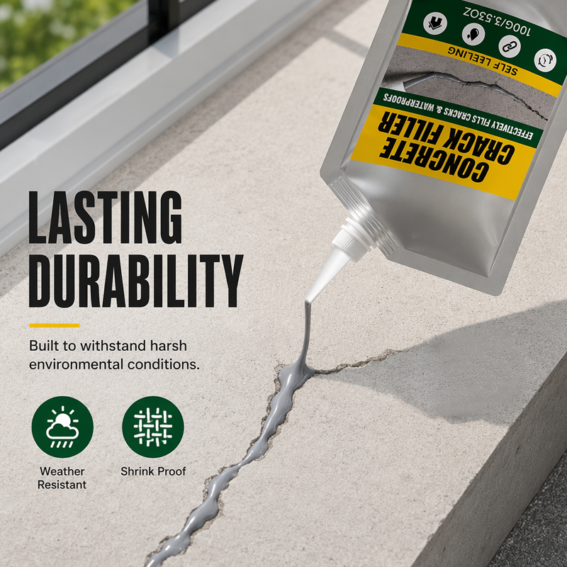🔥Waterproof Concrete Crack Filler & Sealant