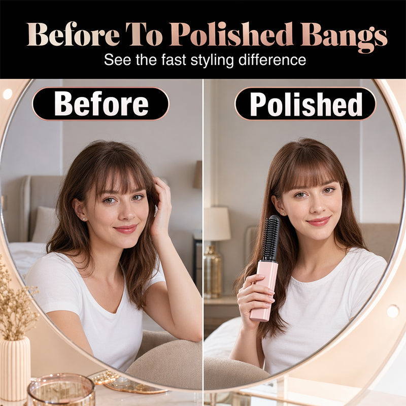 🥳2026 HOT SALE🥳💞50K+ SOLD! 💇✨ 50% OFF! Portable Cordless Hair Straightening Comb – heats in 3 seconds, smooths bangs & flyaways anywhere. Quick, neat styling on the go! 🛡️✅
