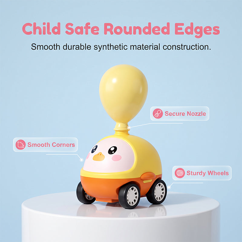 Balloon-Powered Launcher Car Toy Set for Kids