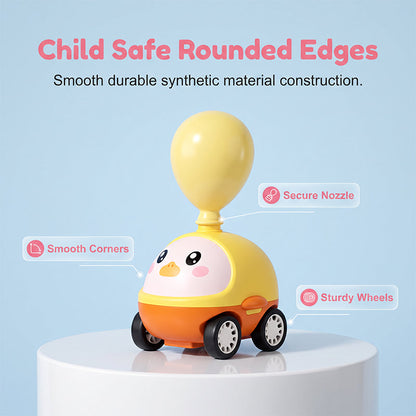 Balloon-Powered Launcher Car Toy Set for Kids