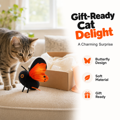 🦋🐱 Smart Sensing Flapping Butterfly Toy – 50% OFF! Motion-activated, realistic flight, interactive fun – keeps your cat engaged for hours. 🔥✨