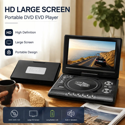 🔥2026 New Upgrade ＆ Hot Sale🔥 7.8" HD Portable DVD/EVD Player📺