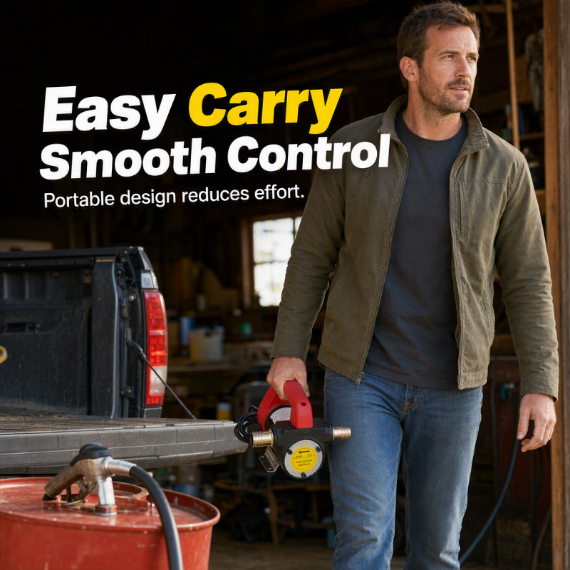 ⛽ 50% OFF NOW! 🚜 Diesel Transfer Pump – 25GPM Flow– Move Fuel Fast for Farms, Garages & Job Sites ⚡