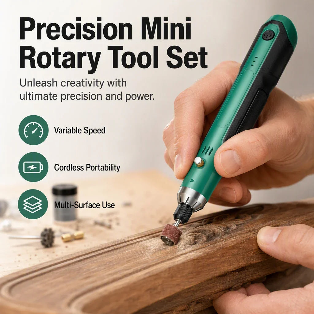 🏆 LIMITED-TIME 50% OFF! ✨Mini All-in-One Handheld Tool Set: Sanding, Polishing, and Engraving