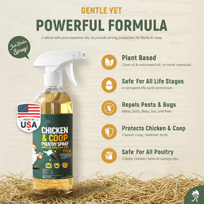 💞 Over 50,000 Sold! ⚡🐔 Natural cleaning spray for chicken coops – neutralizes odors & reduces germs