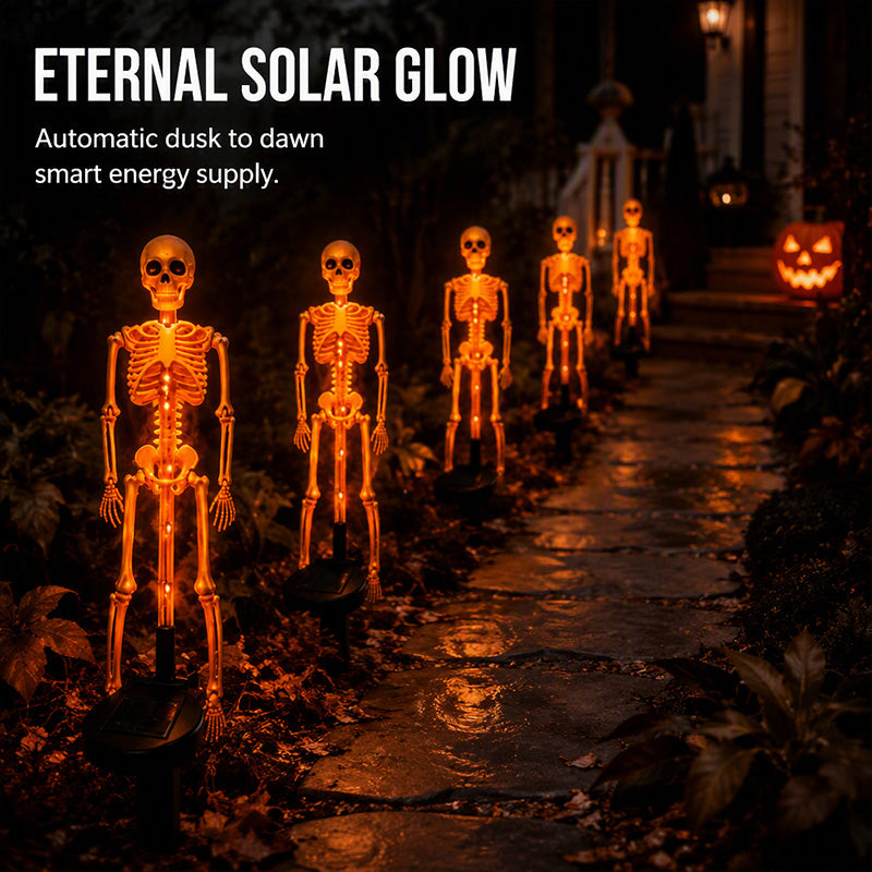 💀 Solar Skeleton Ground Stake Light for Spooky Outdoor Décor
