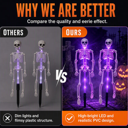 💀 Solar Skeleton Ground Stake Light for Spooky Outdoor Décor
