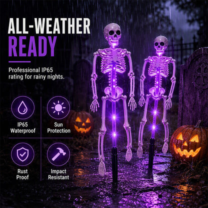 💀 Solar Skeleton Ground Stake Light for Spooky Outdoor Décor