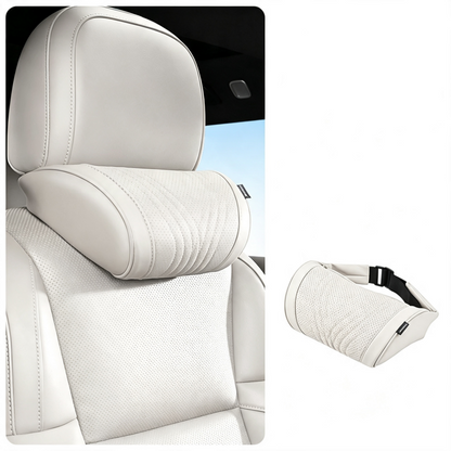 Premium Car Seat Headrest & Lumbar Support Cushion